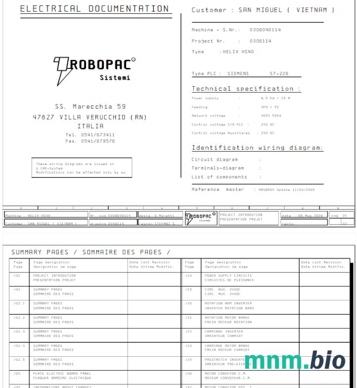 Włochy Ropobac Systemi narzędzie bill Word i PDF szablon
